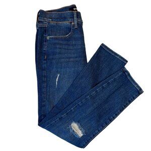 Express Stretch+ Cropped Skinny Mid-Rise Jeans - Size 4